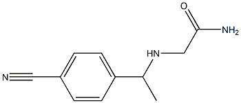 2-{[1-(4-cyanophenyl)ethyl]amino}acetamide 구조식 이미지