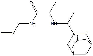 2-{[1-(adamantan-1-yl)ethyl]amino}-N-(prop-2-en-1-yl)propanamide Structure