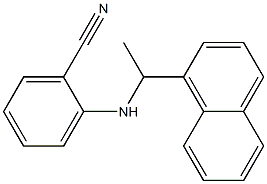 2-{[1-(naphthalen-1-yl)ethyl]amino}benzonitrile Structure