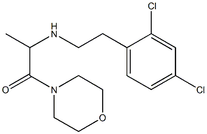 2-{[2-(2,4-dichlorophenyl)ethyl]amino}-1-(morpholin-4-yl)propan-1-one 구조식 이미지