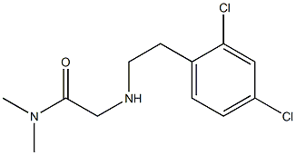 2-{[2-(2,4-dichlorophenyl)ethyl]amino}-N,N-dimethylacetamide 구조식 이미지