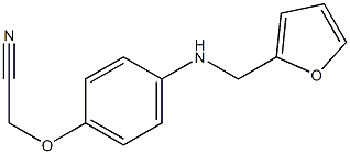 2-{4-[(furan-2-ylmethyl)amino]phenoxy}acetonitrile 구조식 이미지