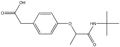 2-{4-[1-(tert-butylcarbamoyl)ethoxy]phenyl}acetic acid 구조식 이미지