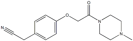 2-{4-[2-(4-methylpiperazin-1-yl)-2-oxoethoxy]phenyl}acetonitrile Structure