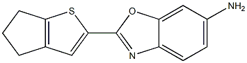 2-{4H,5H,6H-cyclopenta[b]thiophen-2-yl}-1,3-benzoxazol-6-amine 구조식 이미지