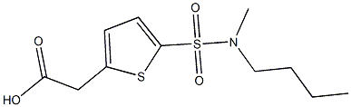 2-{5-[butyl(methyl)sulfamoyl]thiophen-2-yl}acetic acid Structure