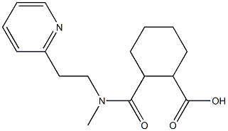 2-{methyl[2-(pyridin-2-yl)ethyl]carbamoyl}cyclohexane-1-carboxylic acid Structure