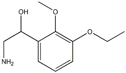 2-amino-1-(3-ethoxy-2-methoxyphenyl)ethanol Structure