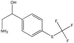 2-amino-1-{4-[(trifluoromethyl)sulfanyl]phenyl}ethan-1-ol 구조식 이미지