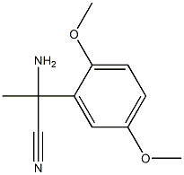 2-amino-2-(2,5-dimethoxyphenyl)propanenitrile Structure