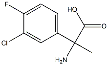 2-amino-2-(3-chloro-4-fluorophenyl)propanoic acid Structure