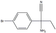 2-amino-2-(4-bromophenyl)butanenitrile Structure