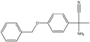 2-amino-2-[4-(benzyloxy)phenyl]propanenitrile Structure