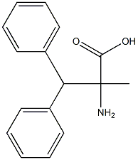 2-amino-2-methyl-3,3-diphenylpropanoic acid 구조식 이미지