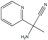 2-amino-2-pyridin-2-ylpropanenitrile 구조식 이미지