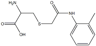 2-amino-3-({2-[(2-methylphenyl)amino]-2-oxoethyl}thio)propanoic acid 구조식 이미지