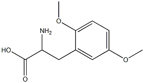 2-amino-3-(2,5-dimethoxyphenyl)propanoic acid 구조식 이미지