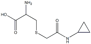 2-amino-3-{[2-(cyclopropylamino)-2-oxoethyl]thio}propanoic acid Structure