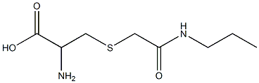 2-amino-3-{[2-oxo-2-(propylamino)ethyl]thio}propanoic acid 구조식 이미지