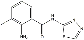2-amino-3-methyl-N-(1,3,4-thiadiazol-2-yl)benzamide Structure