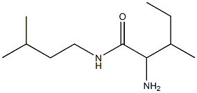 2-amino-3-methyl-N-(3-methylbutyl)pentanamide Structure