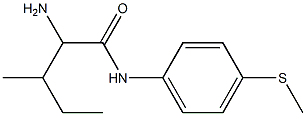 2-amino-3-methyl-N-[4-(methylthio)phenyl]pentanamide 구조식 이미지