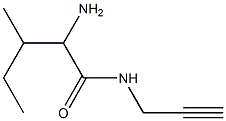 2-amino-3-methyl-N-prop-2-ynylpentanamide 구조식 이미지