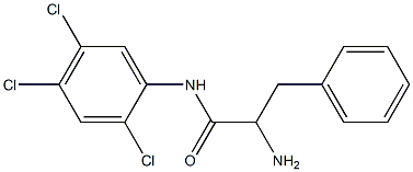 2-amino-3-phenyl-N-(2,4,5-trichlorophenyl)propanamide Structure