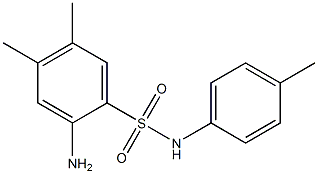 2-amino-4,5-dimethyl-N-(4-methylphenyl)benzene-1-sulfonamide Structure