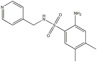 2-amino-4,5-dimethyl-N-(pyridin-4-ylmethyl)benzene-1-sulfonamide 구조식 이미지