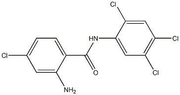 2-amino-4-chloro-N-(2,4,5-trichlorophenyl)benzamide Structure