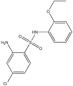 2-amino-4-chloro-N-(2-ethoxyphenyl)benzene-1-sulfonamide 구조식 이미지