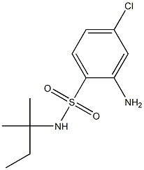 2-amino-4-chloro-N-(2-methylbutan-2-yl)benzene-1-sulfonamide 구조식 이미지