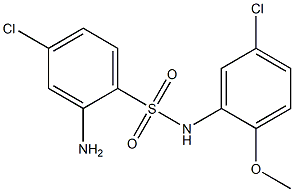 2-amino-4-chloro-N-(5-chloro-2-methoxyphenyl)benzene-1-sulfonamide Structure