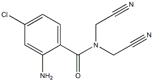2-amino-4-chloro-N,N-bis(cyanomethyl)benzamide Structure