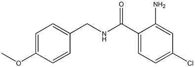 2-amino-4-chloro-N-[(4-methoxyphenyl)methyl]benzamide 구조식 이미지