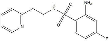 2-amino-4-fluoro-N-[2-(pyridin-2-yl)ethyl]benzene-1-sulfonamide Structure