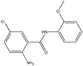 2-amino-5-chloro-N-(2-methoxyphenyl)benzamide Structure