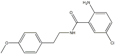 2-amino-5-chloro-N-[2-(4-methoxyphenyl)ethyl]benzamide Structure