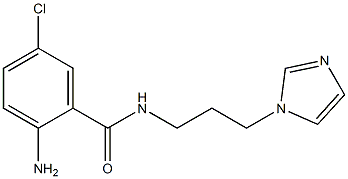 2-amino-5-chloro-N-[3-(1H-imidazol-1-yl)propyl]benzamide 구조식 이미지