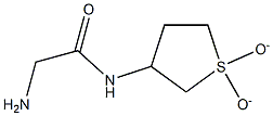 2-amino-N-(1,1-dioxidotetrahydrothien-3-yl)acetamide 구조식 이미지