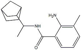 2-amino-N-(1-{bicyclo[2.2.1]heptan-2-yl}ethyl)-3-methylbenzamide Structure