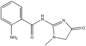 2-amino-N-(1-methyl-4-oxo-4,5-dihydro-1H-imidazol-2-yl)benzamide Structure