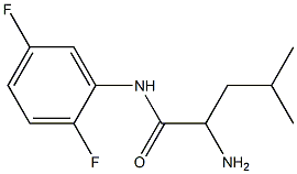 2-amino-N-(2,5-difluorophenyl)-4-methylpentanamide 구조식 이미지