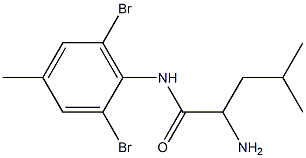 2-amino-N-(2,6-dibromo-4-methylphenyl)-4-methylpentanamide 구조식 이미지