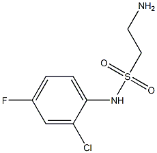 2-amino-N-(2-chloro-4-fluorophenyl)ethane-1-sulfonamide 구조식 이미지