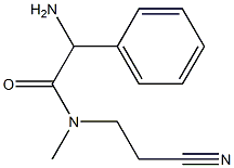 2-amino-N-(2-cyanoethyl)-N-methyl-2-phenylacetamide 구조식 이미지