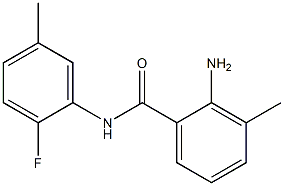 2-amino-N-(2-fluoro-5-methylphenyl)-3-methylbenzamide Structure