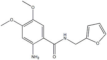 2-amino-N-(2-furylmethyl)-4,5-dimethoxybenzamide Structure