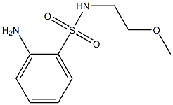 2-amino-N-(2-methoxyethyl)benzenesulfonamide 구조식 이미지